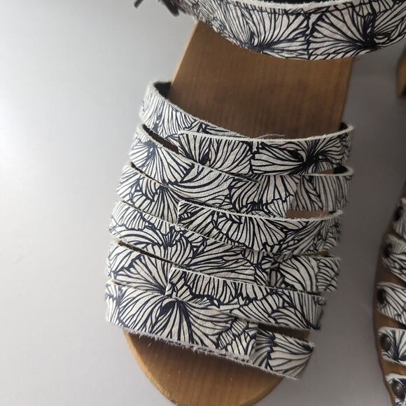 Sanita Mida Wood Wedge Heels Size 37 Equals US 5.5 - 6 - Picture 6 of 14